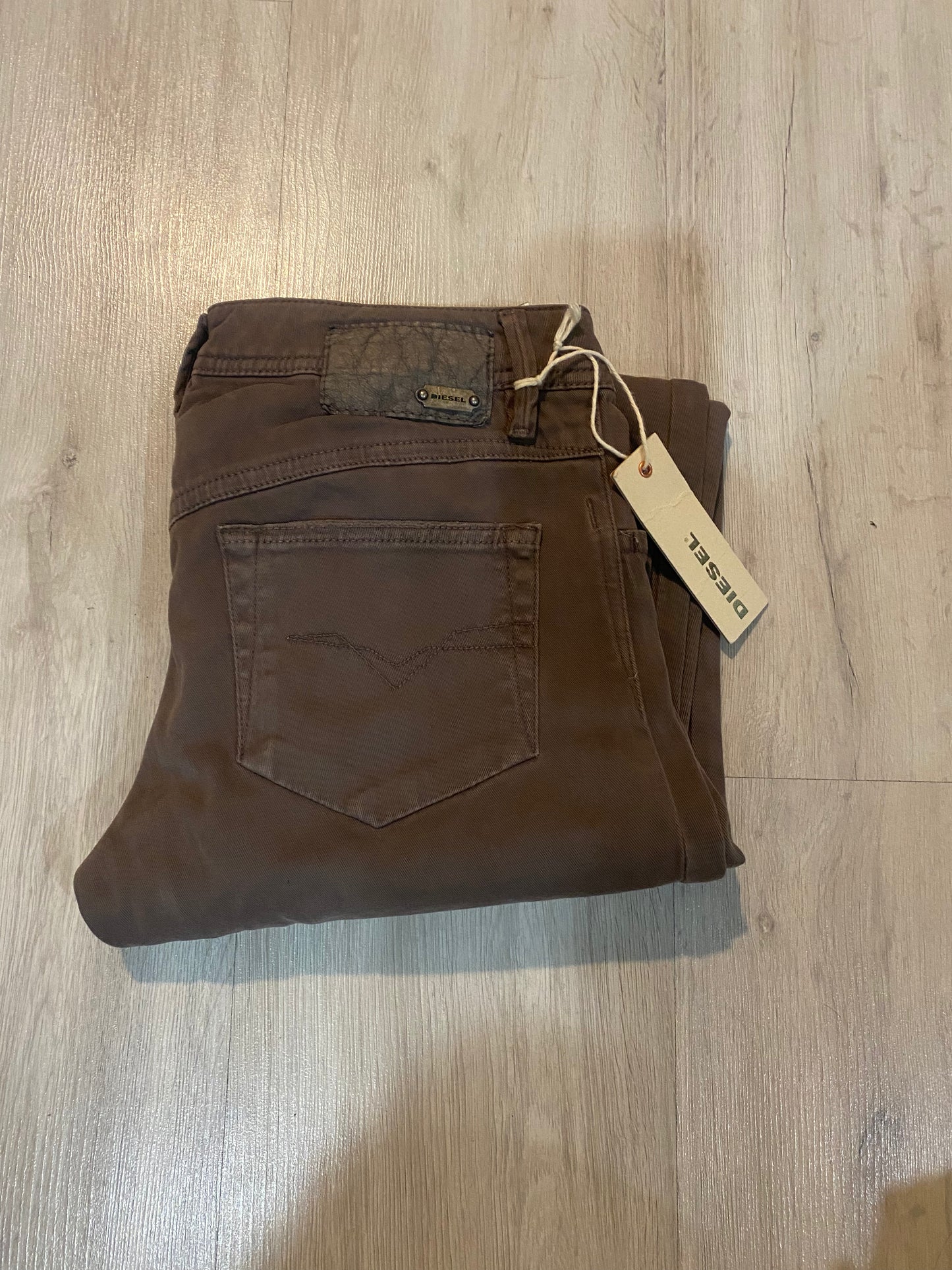 Diesel Newz Pants Beige Wash Stretch Twill Jeans sz.27