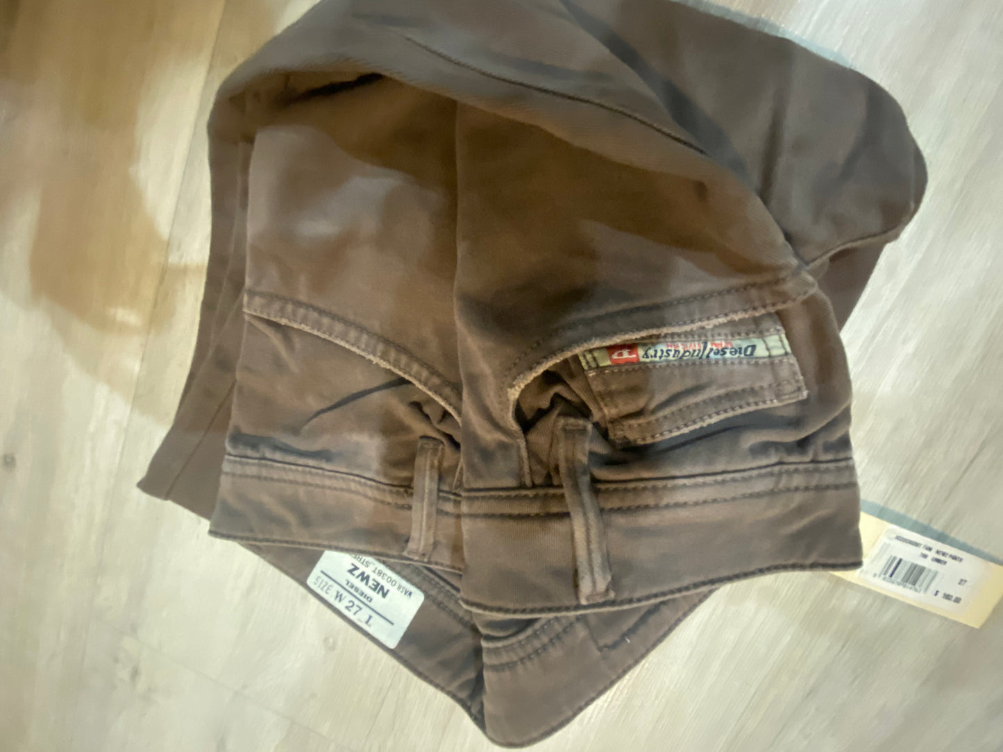 Diesel Newz Pants Beige Wash Stretch Twill Jeans sz.27