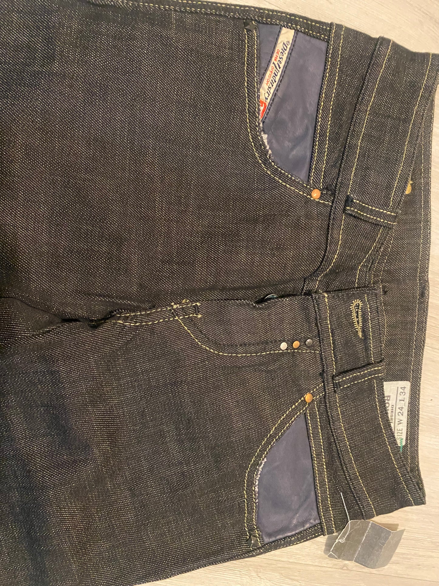 DIESEL Women's Rokket Bootcut Stretch Wash 008DK Black Jeans Size 24X34
