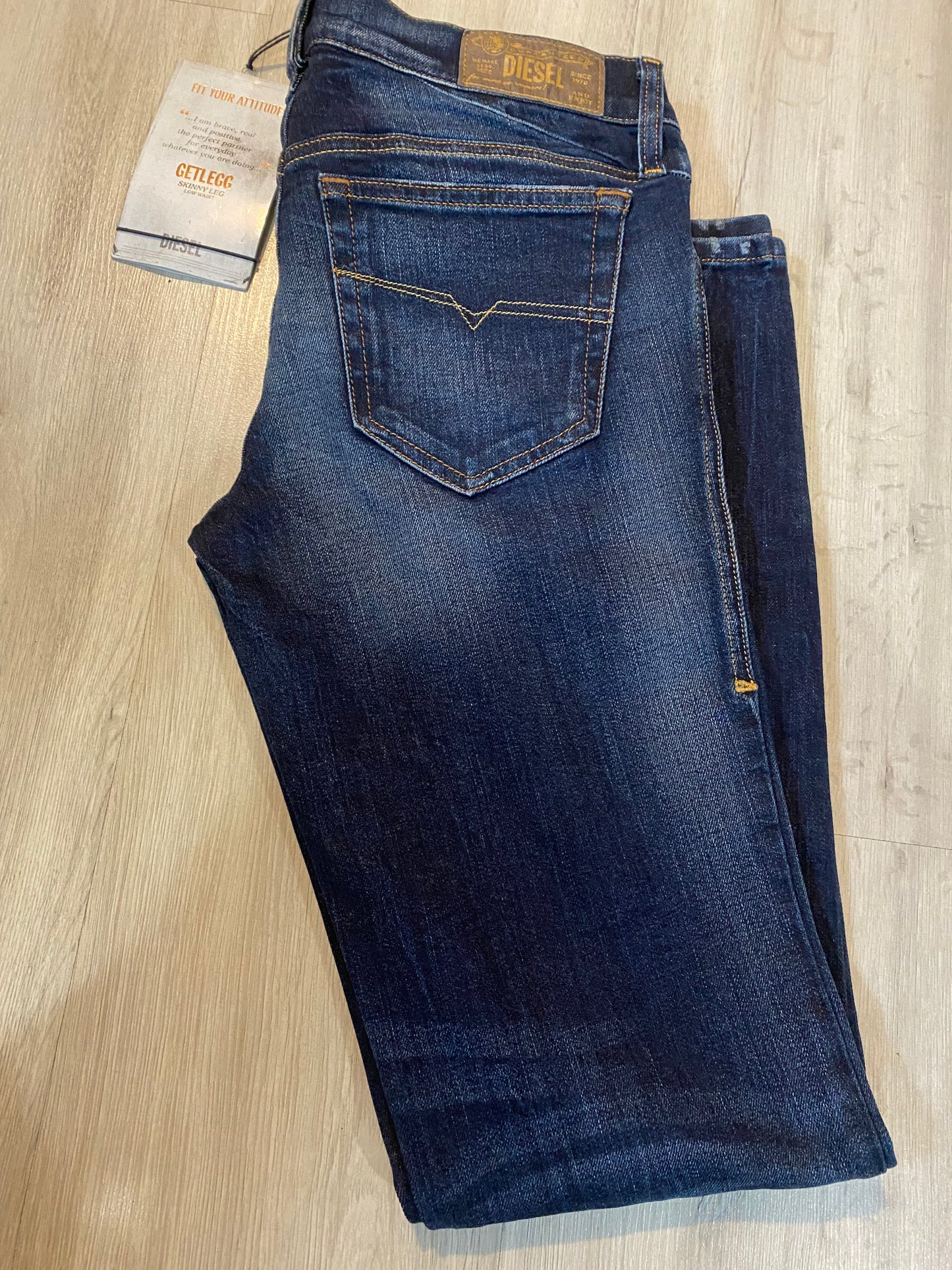 Diesel Grupee super slim skinny jeans wash 0604K