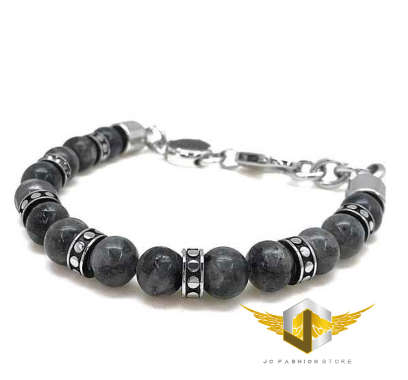 DIESEL Diesel Gray and Silver Bracelet DX1164040