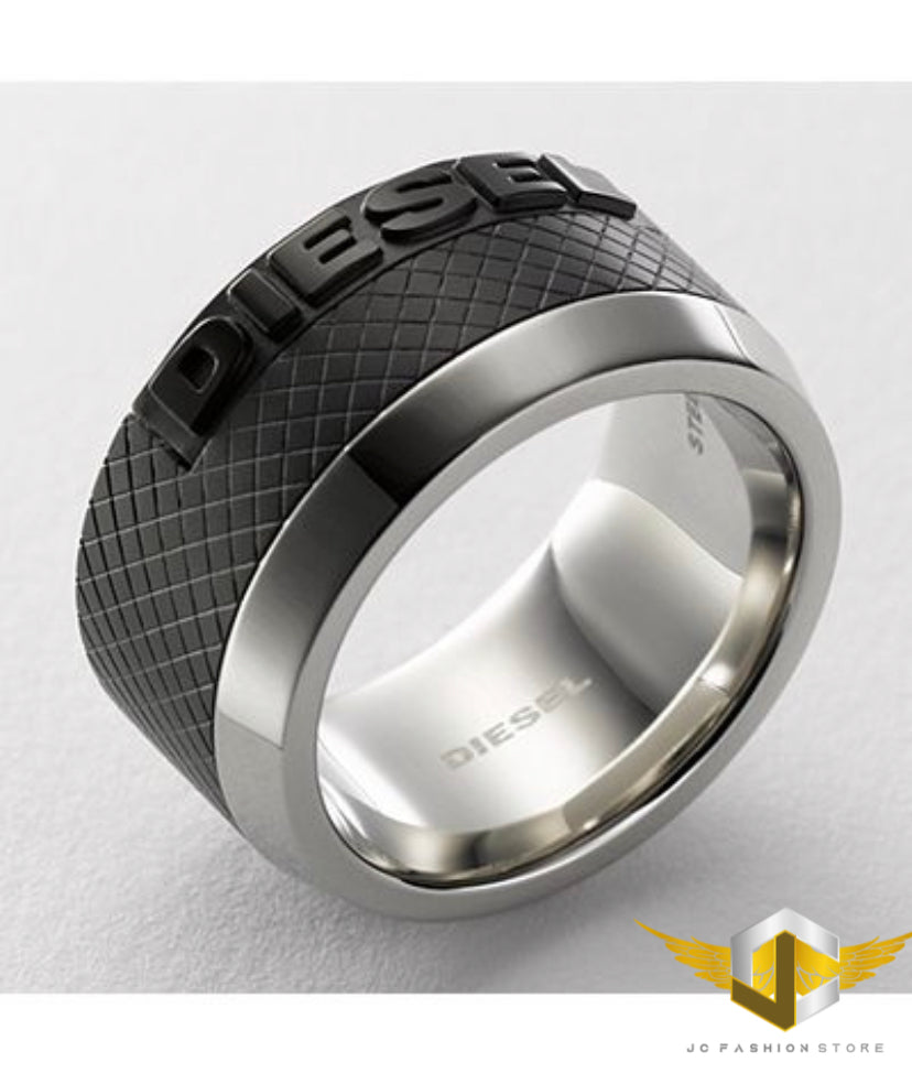 Diesel Men's Stainless Steel Levels Ring DX0406 Sz 11.5
