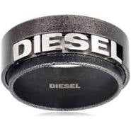 DIESEL MEN'S POLISHED STAINLESS STEEL RING DX0659