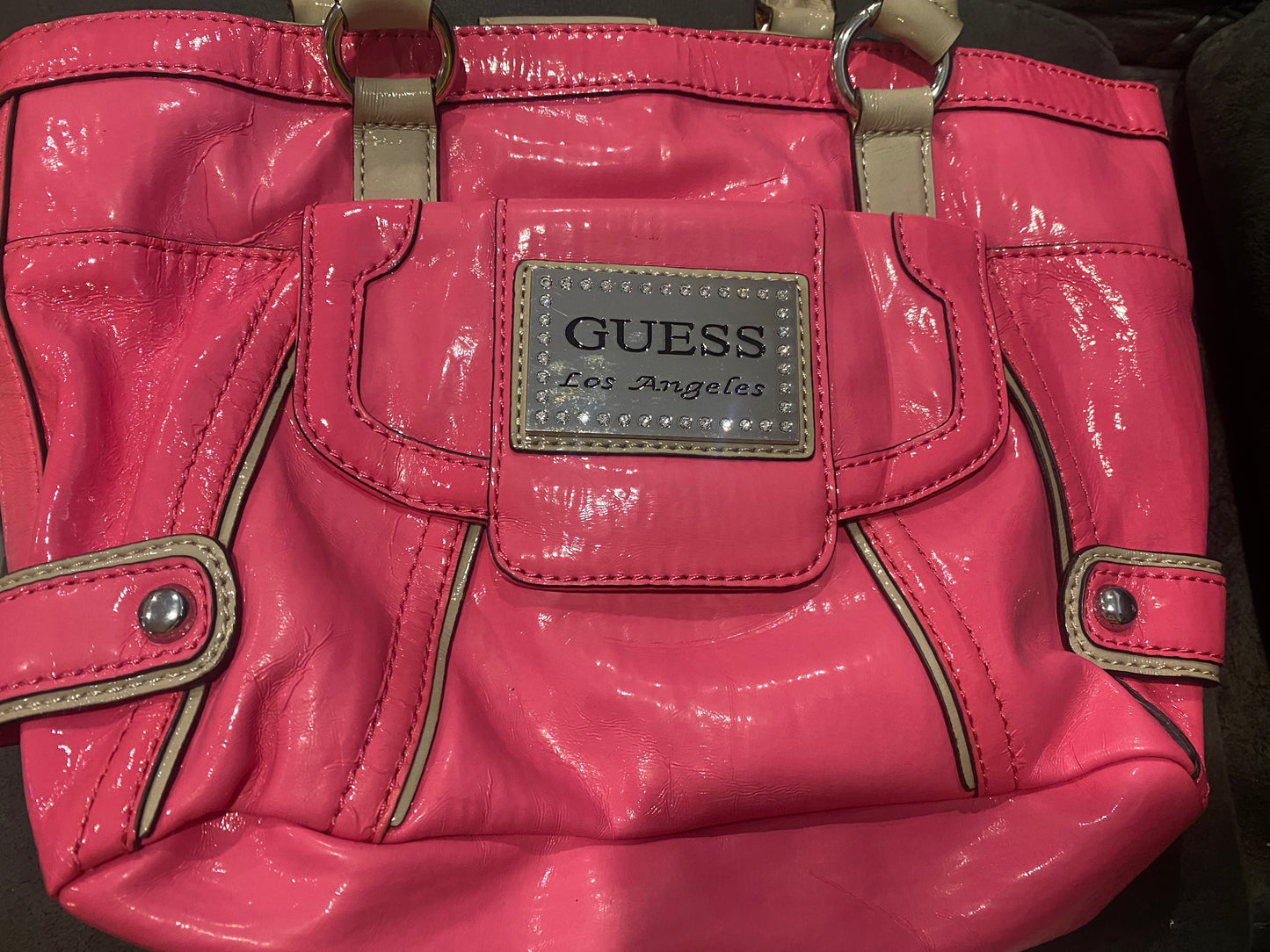 GUESS PINK KNOCKOUT HANDBAG