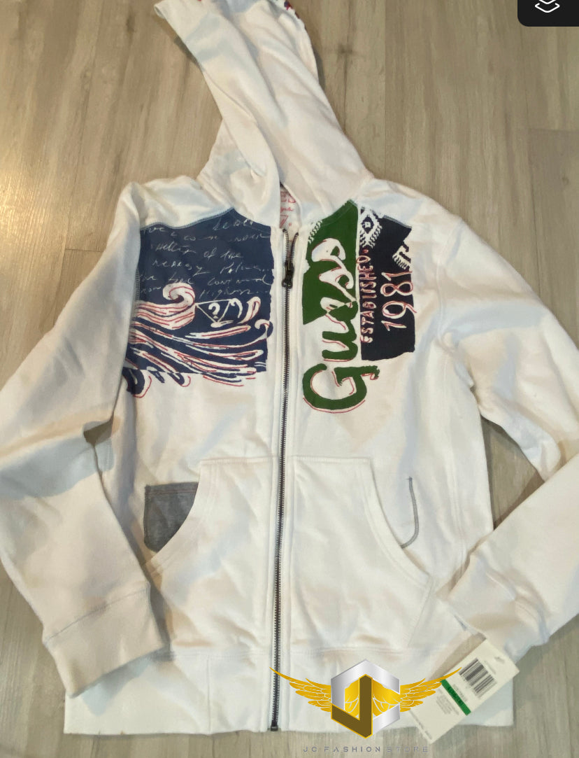 Guess Fleece Zip-Up Hoodie L (16-18)