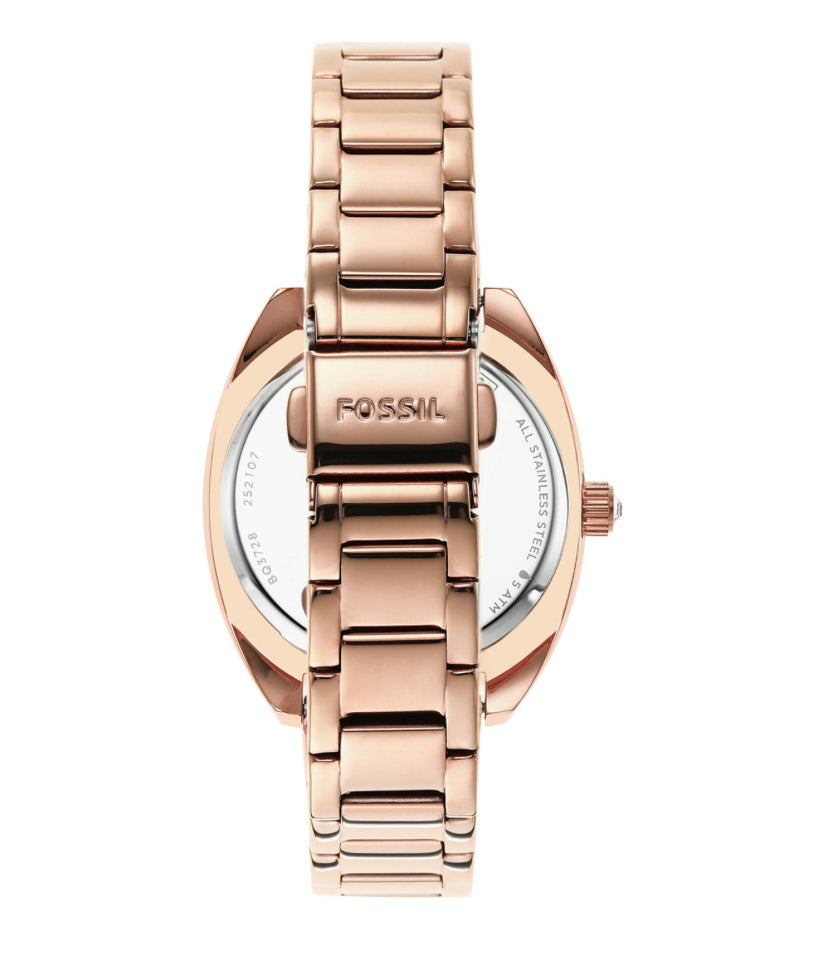 Fossil BQ3728 Vale Automatic Rose Gold-Tone Stainless Steel Watch