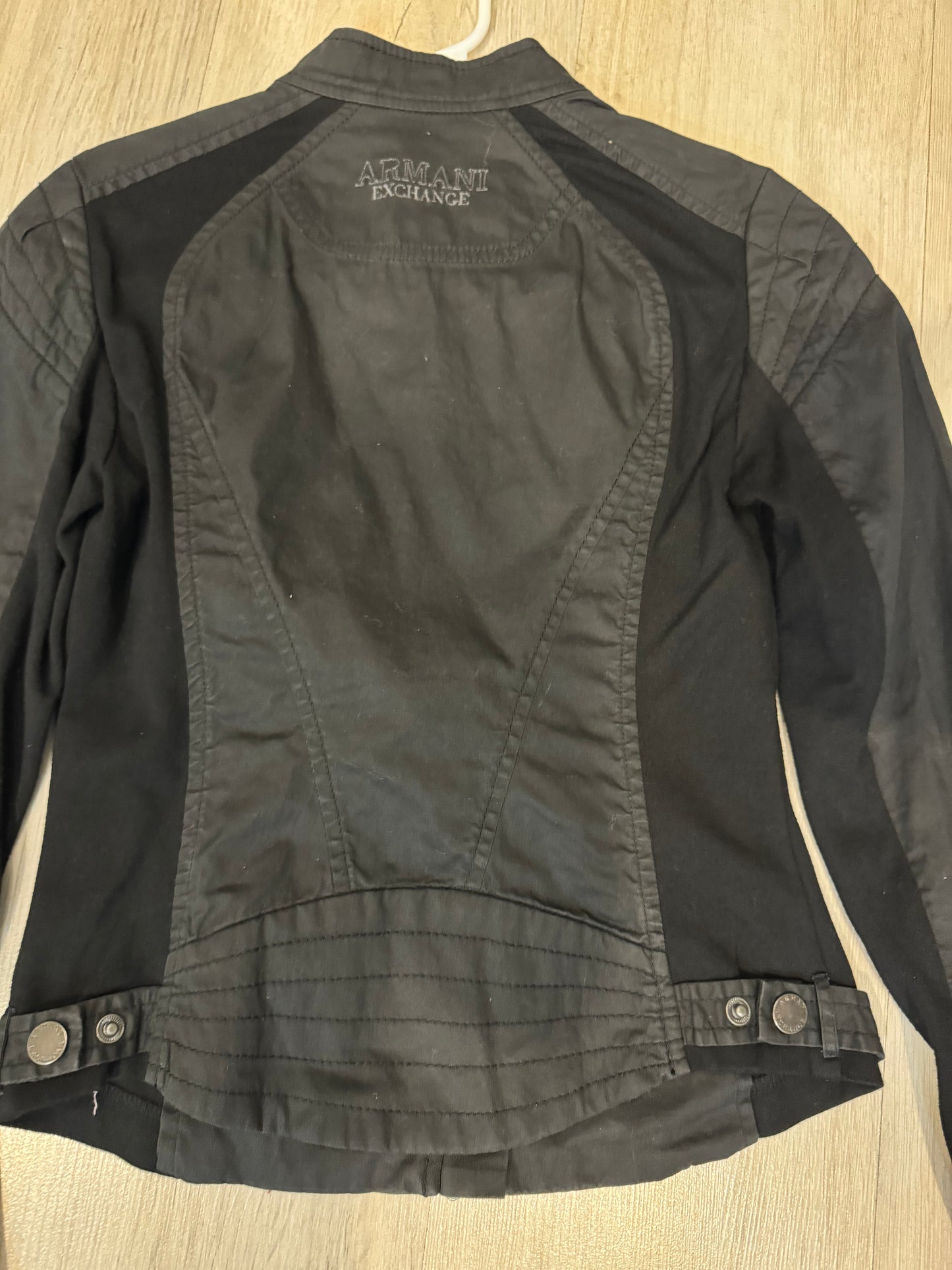 Armani Exchange Women's Zipped Moto Jacket SZ.XS