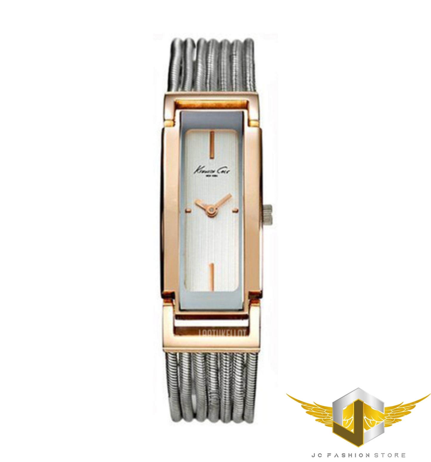 KENNETH COLE WOMEN'S SILVER AND ROSE GOLD SEXY WATCH KC4616