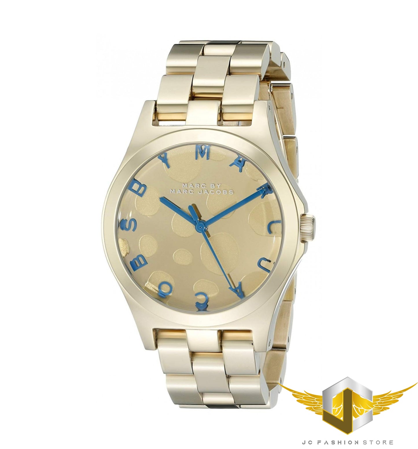 MARC BY JACOBS LUXURY ALL GOLD CIRCLES DETAIL WATCH MBM3267