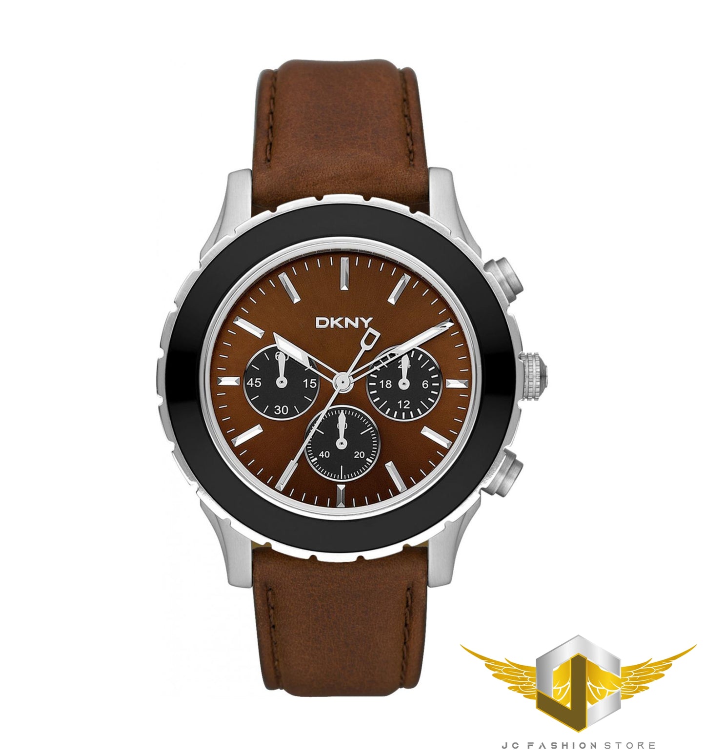 DKNY MEN'S CHRONOGRAPH BROWN LUXURY COLLECTION WATCH NY1514