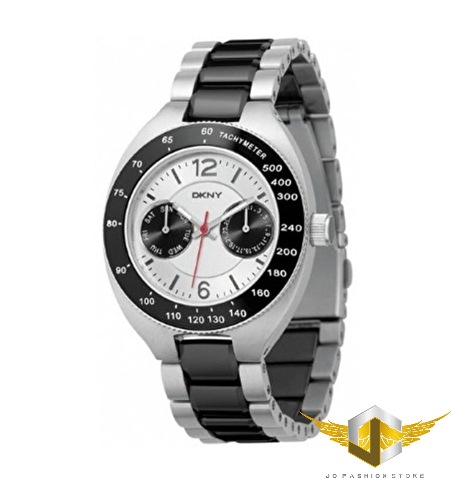 DKNY MEN'SCERAMIC TACHYMETER 2 TONES WATCH NY3831