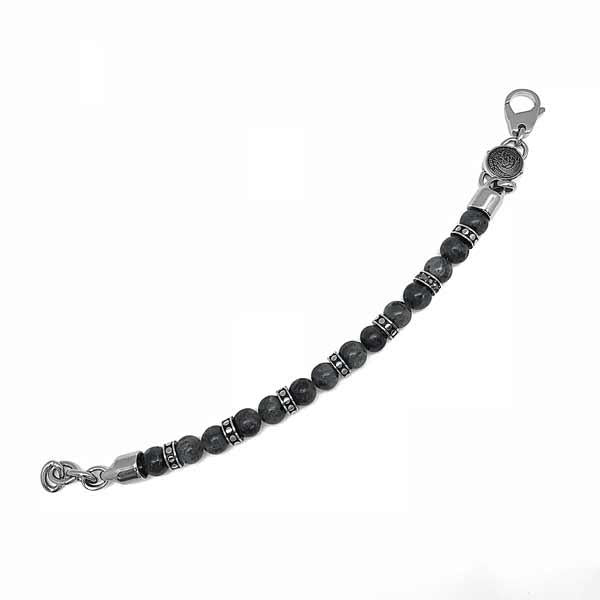 DIESEL Diesel Gray and Silver Bracelet DX1164040