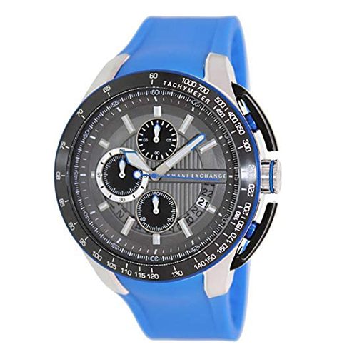 ARMANI EXCHANGE MEN'S CHRONOGRAPH TACHIMETER BLUE WATCH AX1410