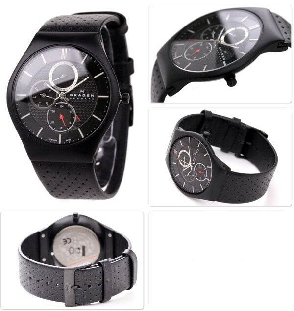 SKAGEN MEN'S ULTRA SLIM TITANIUM DENMARK BLACK WATCH 806XLTBLB