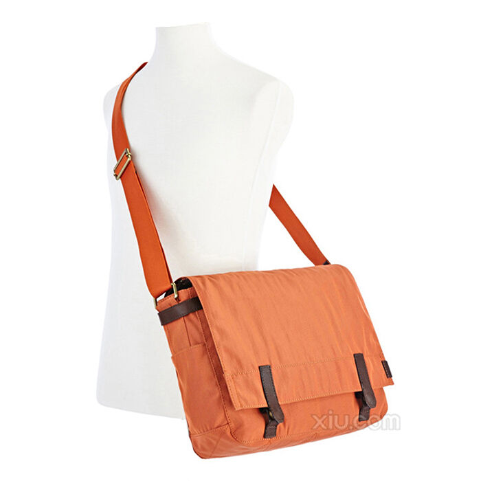 FOSSIL MEN'S ORANGE COLLECTION ATLAS MESSENGER BAG MBG9174800