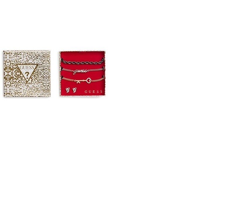 guess Women's Bracelet and Baguette Earrings Gift Set