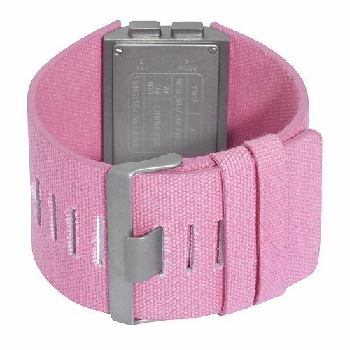 CONVERSE GIRLS PINK STRAP ACE BLACK LCD WATCH VR012690