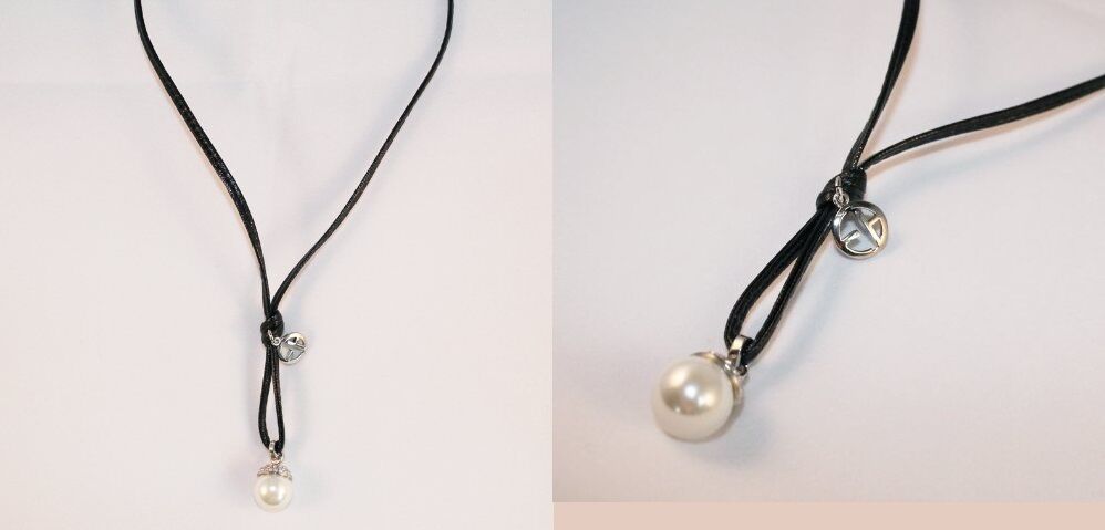 EMPORIO ARMANI LADIE'S LEATHER LUXURY NECKLACE EGM1006