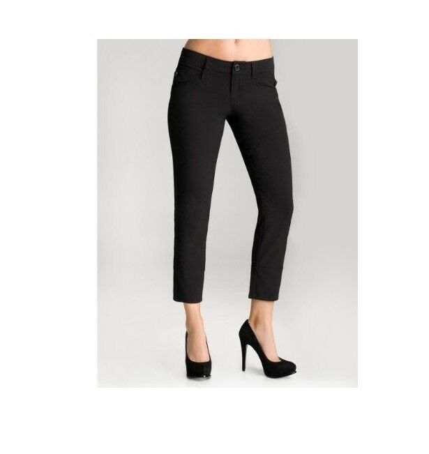 NWT $84 GUESS SASHA CAPRIS SHORT PANTS BLACK Sz. 29