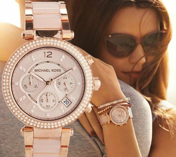 MICHAEL KORS WOMEN'S ROSE GOLD WATCH MK5896