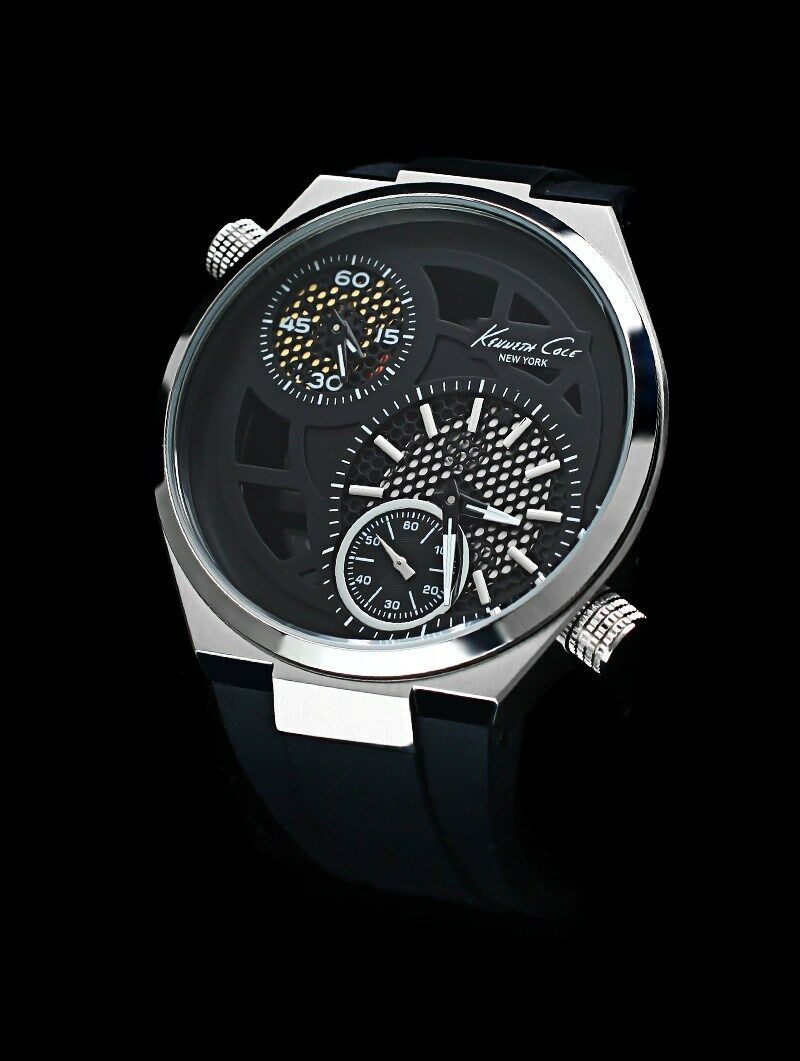 KENNETH COLE MEN'S 2 TIMES EDITION RUBBER SKELETON WATCH KC1680