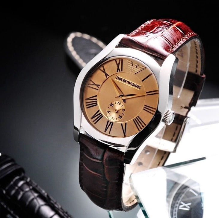 EMPORIO ARMANI LADIE'S CLASSIC BROWN DRESS WATCH AR0693