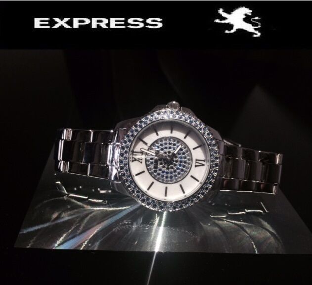 EXPRESS WOMEN'S BLUE CRYSTALS LUXURY EXPRESS WATCH 38006128