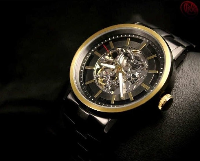 KENNETH COLE MEN'S AUTOMATIC SKELETON 2 TONES WATCH KC9177