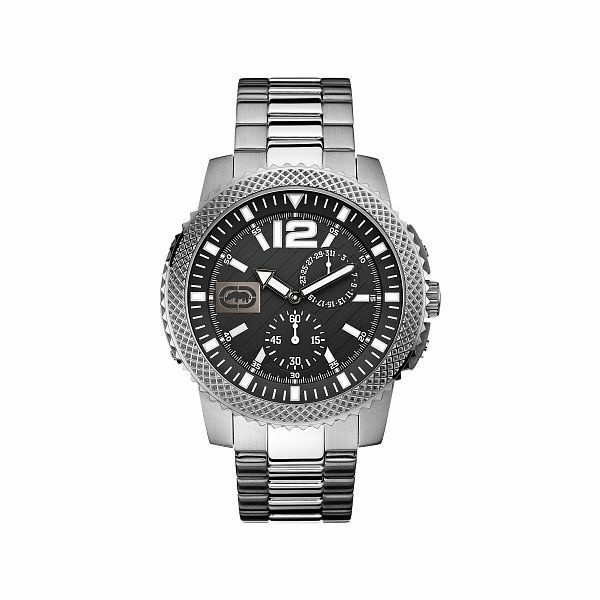 MARC ECKO MEN'S BLACK FACE WATCH E13538G2