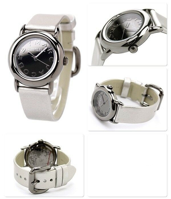 MARC BY JACOBS WOMEN'S SILVER LEATHER WATCH MBM1220