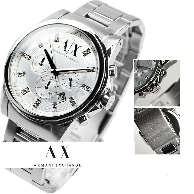 ARMANI EXCHANGE MEN'S CHRONOGRAPH SILVER WATCH AX2505