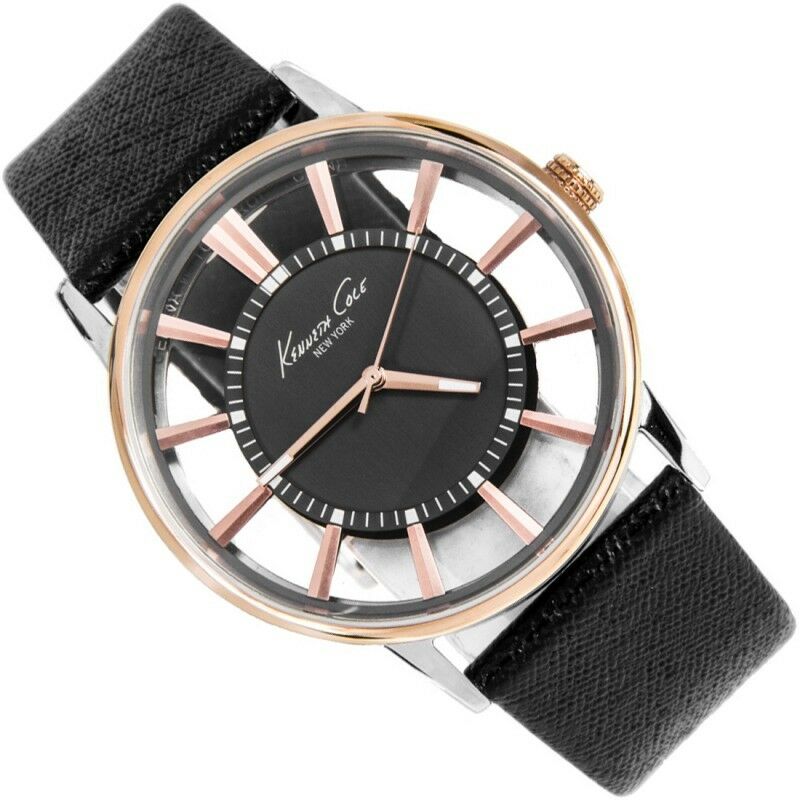 KENNETH COLE MEN'S ROSE COLLECTION DRESS BLACK WATCH KC8046