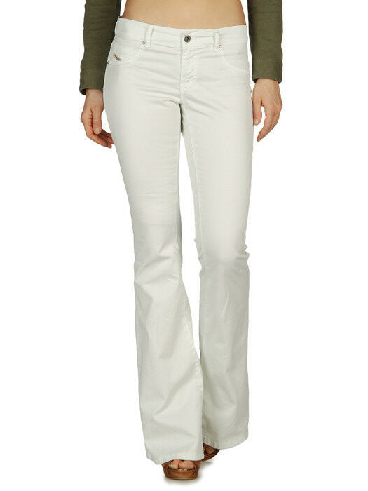 DIESEL WOMEN'S LIVIER FLARE-Z IN THE 00LRN Off WHITE Sz. 25