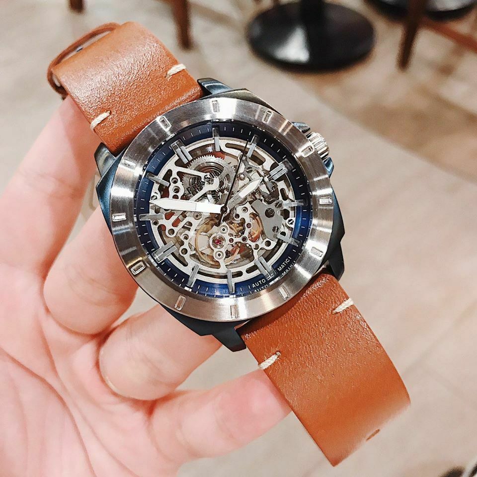 FOSSIL MEN'S SKELETON LUXURY AUTOMATIC WATCH BQ2427