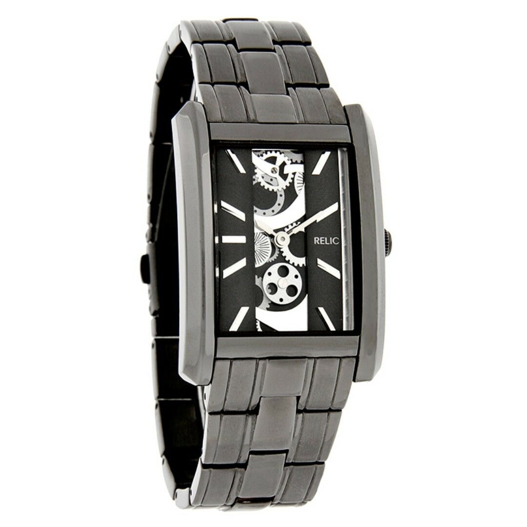 RELIC BY FOSSIL MEN'S gunmetal ZR77133