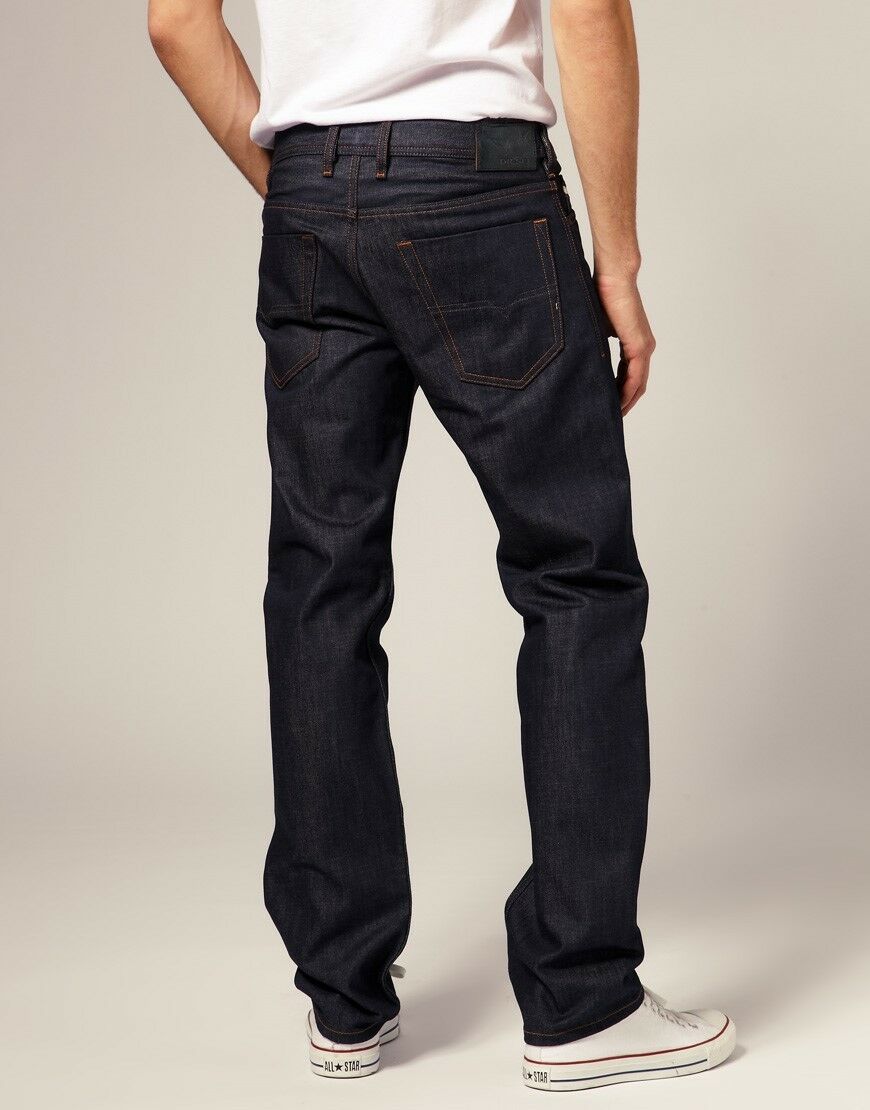 DIESEL MEN'S TURBO KOOLTER 8Y9 STRAIGHT LEG DENIM JEANS Sz. 31 BY 34