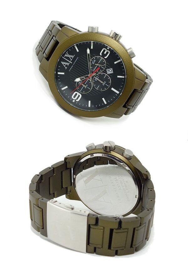ARMANI EXCHANGE MEN'S ALUMINUM METALLIC ARMY AGRESSIVE WATCH AX1154