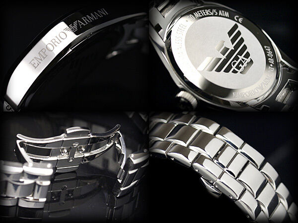 EMPORIO ARMANI MEN'S LUXURY SILVER SECOND DIAL WATCH AR0647