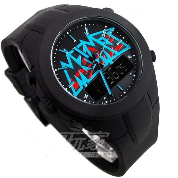 MARC BY JACOBS MEN'S BLACK RUBBER MBM LOGO WATCH MBM5532