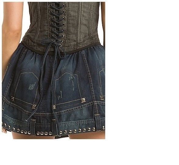 NWT $218 GUESS PREMIUM JEANS NATAZHA DENIM DRESS Sz. 3