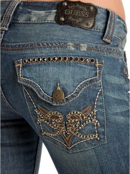NWT $128 GUESS WOMAN'S SERENA BOOTCUT JEANS SIZE 23