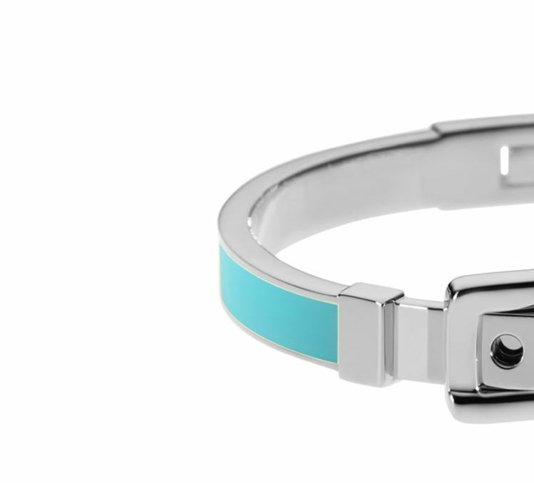 Michael Kors Buckle Enamel Bracelet Turquoise MKJ2274