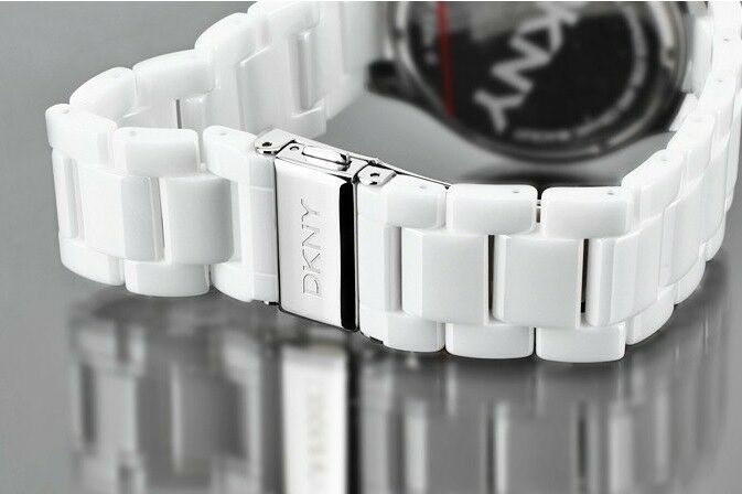 DKNY SEXY LADIES LUXURY WHITE CERAMIC COLLECTION WATCH NY4912