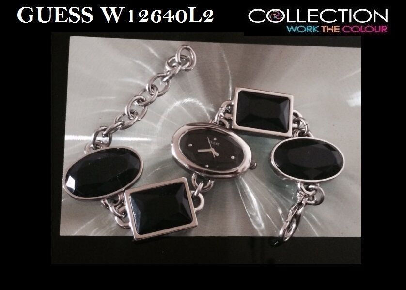 GUESS LADIE'S DAZZLING BLACK LUXURY WATCH W12640L2