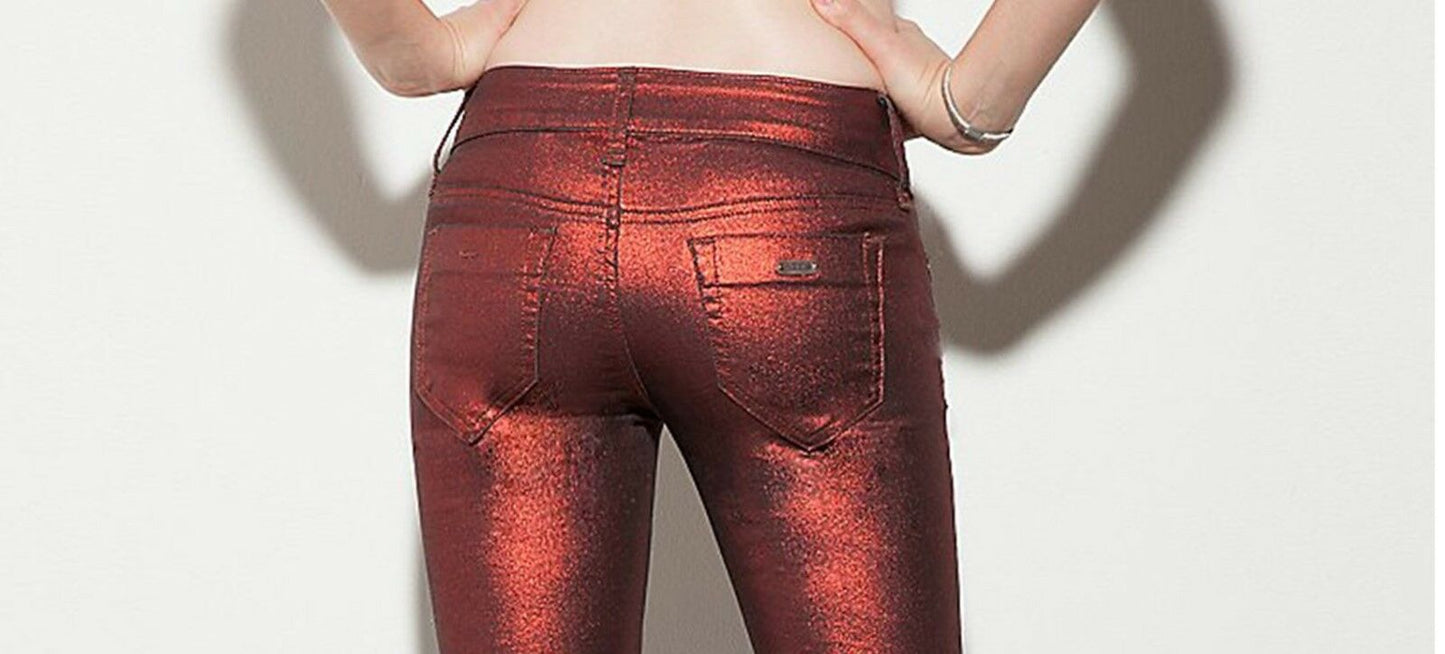G by GUESS WOMEN'S SUZETTE SUPER SKINNY HOLIDAZED JEANS Sz. 25