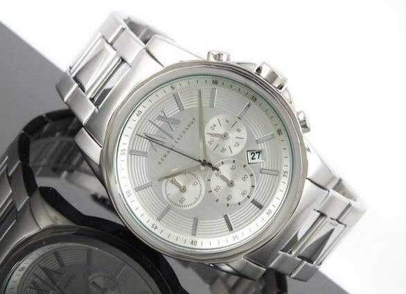ARMANI EXCHANGE MEN'S CHRONOGRAPH SILVER WATCH AX2058