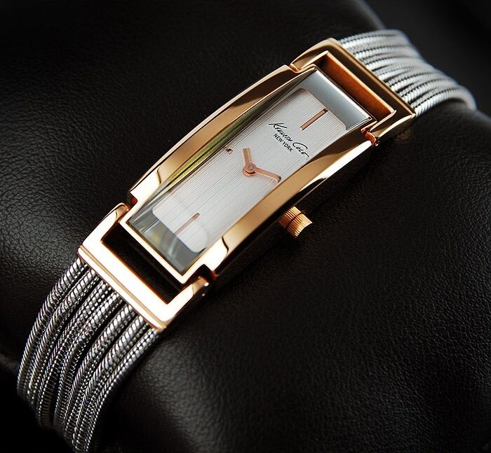 KENNETH COLE WOMEN'S SILVER AND ROSE GOLD SEXY WATCH KC4616