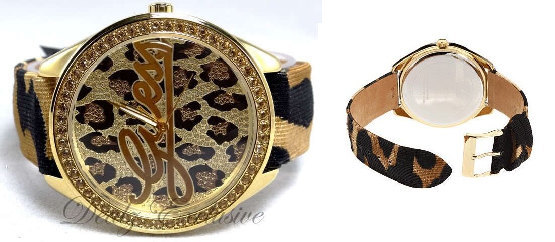 GUESS Animal Print 25th Anniversary Signature Womens Watch U85089L1