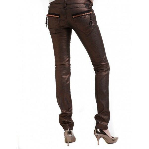 NWT $250 DIESEL JEANS WOMAN'S CLUSH 8HX BRONZE Zs. 24