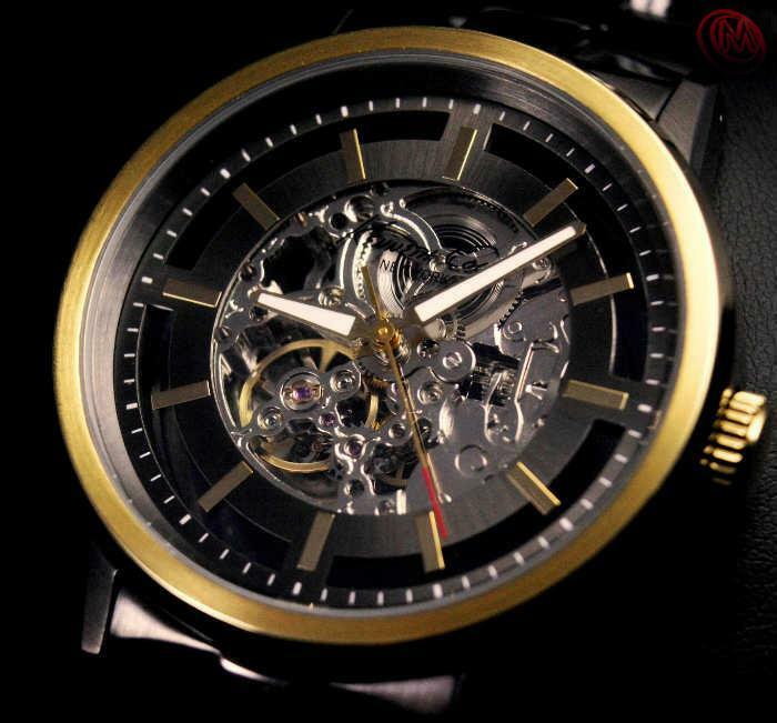 KENNETH COLE MEN'S AUTOMATIC SKELETON 2 TONES WATCH KC9177